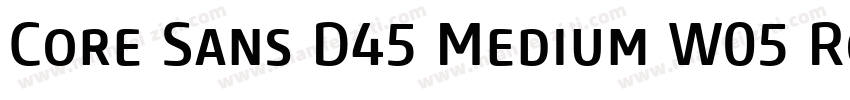 Core Sans D45 Medium W05 Rg Regular字体转换